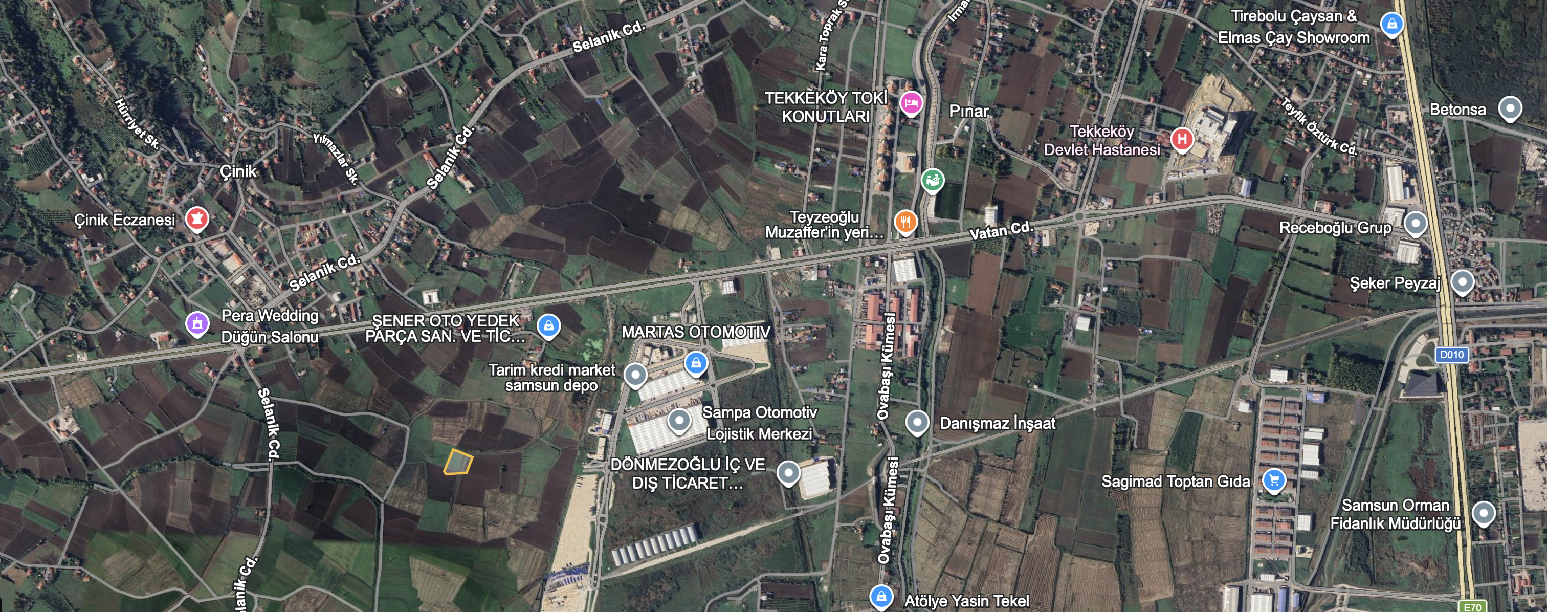 TEKKEKÖYDE SAMSUN-ORDU YOLUNA YAKIN TİCARİ ARSA